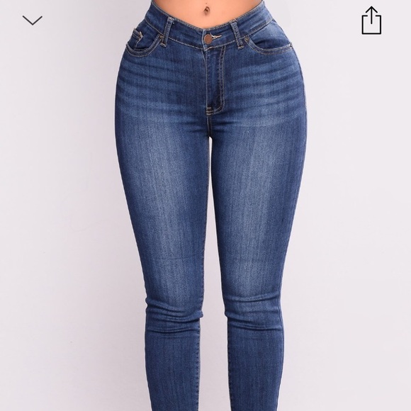 fashion nova dark blue jeans